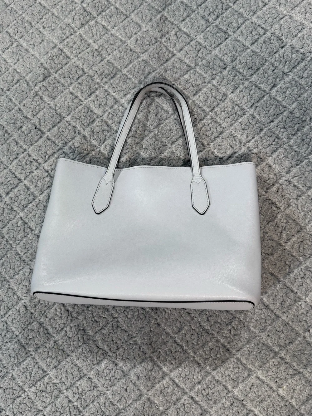 kate spade Cream Leather Structured Tote